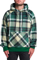 Spark Paws Human Hoodie Green Plaid M - Buttery Soft Comfort