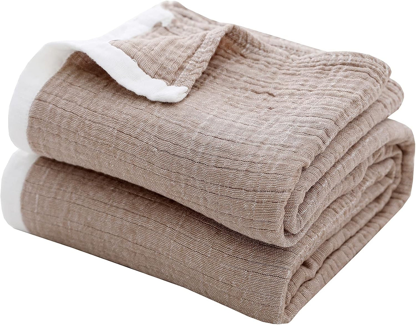 SE SOFTEXLY Muslin Throw Blanket for Adults - Cozy Cotton Comfort