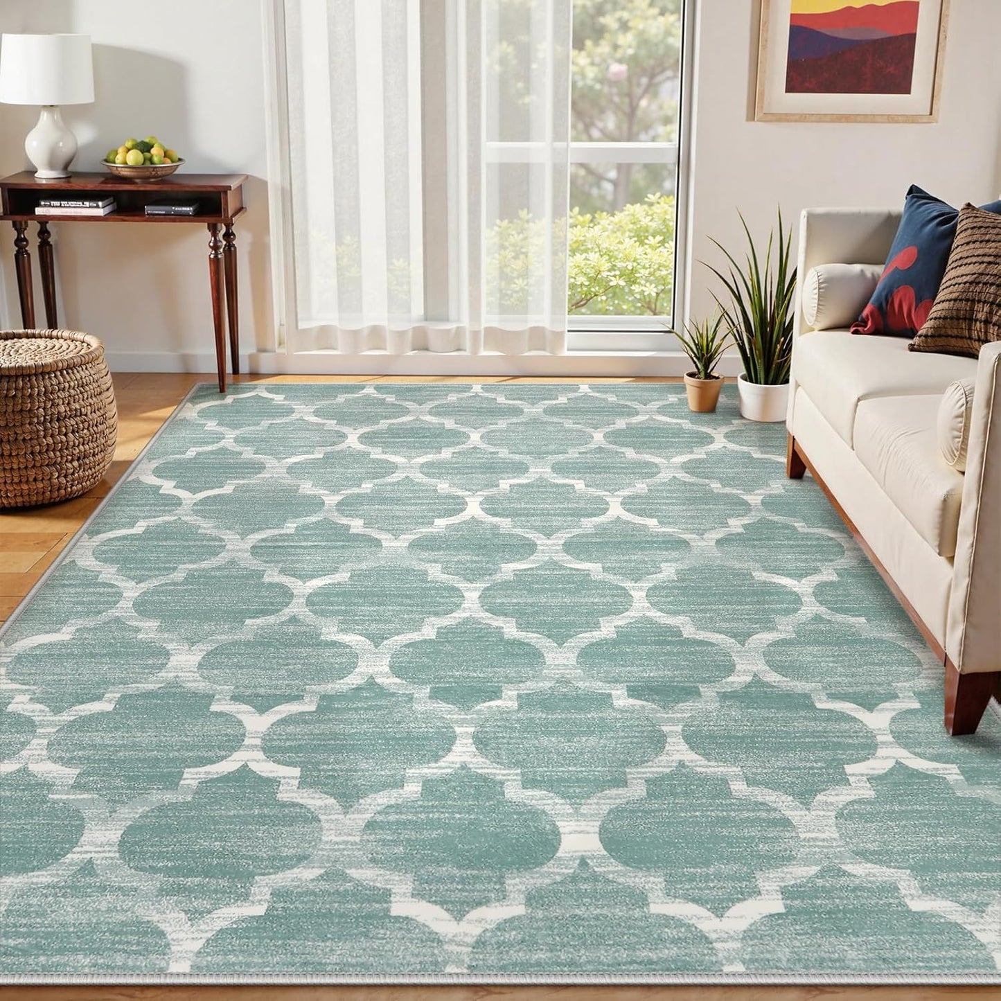 Lahome Moroccan Area Rugs 8x10 for Living Room and Bedroom