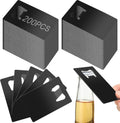 Stainless Steel Card Bottle Openers 200 Pcs - Slim Wallet Beer Openers