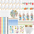 HyDren 158 Pcs Paint Party Favors Set - Mini Watercolor Kits