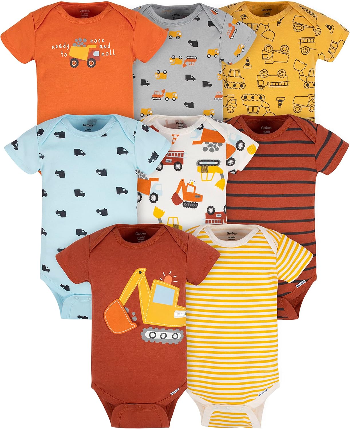Gerber 8-Pack Short Sleeve Onesies: Ultimate Comfort!