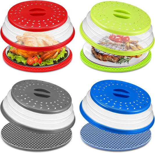 10.4 Inch Microwave Food Cover Set - Keep Your Microwave Clean!