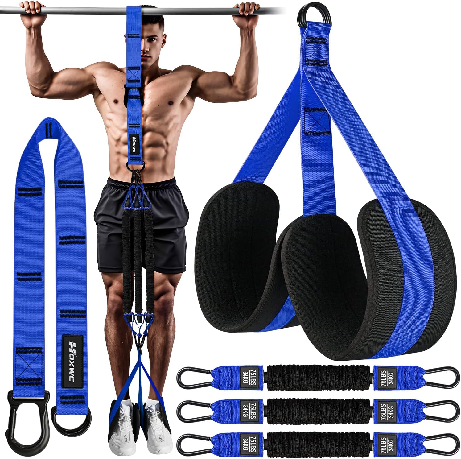 Pull Up Assistance Bands for Home Fitness and Body Stretching