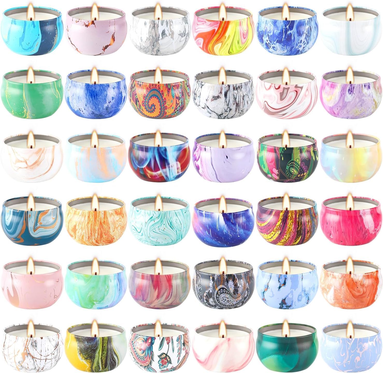 36 Pack Scented Candles Set for Home Relaxation and Aromatherapy