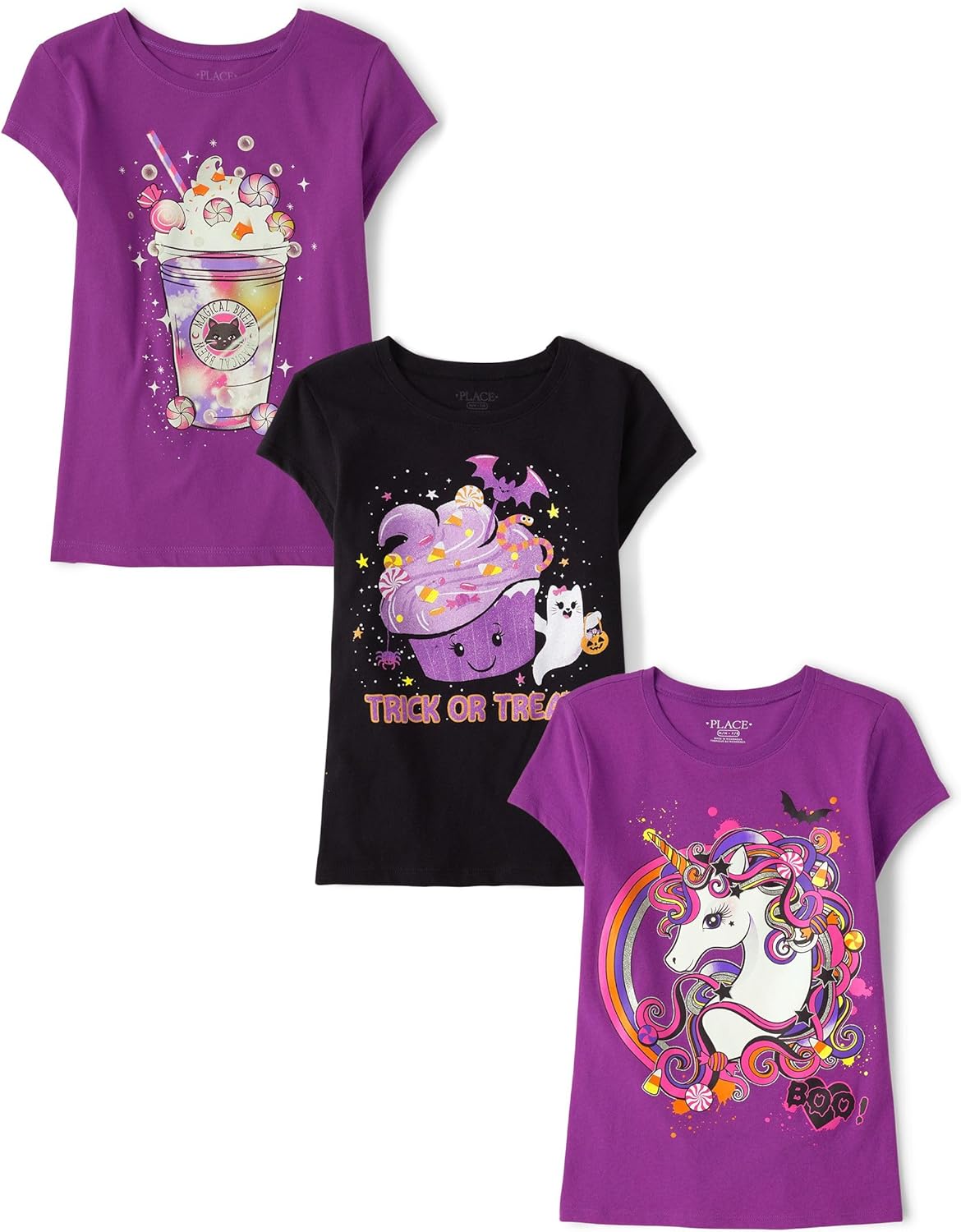 Girls All Holidays Short Sleeve Graphic T-Shirts 3 Pack Review