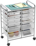 Utility Cart with 12 Drawers for Craft and Art Storage