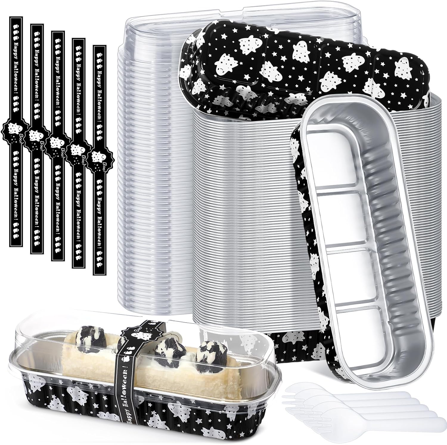 Tioncy Mini Loaf Pans Set for Halloween Baking Fun and Parties