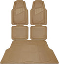Car Mats Full Set with Trunk Cargo Liner - All Weather Heavy Duty