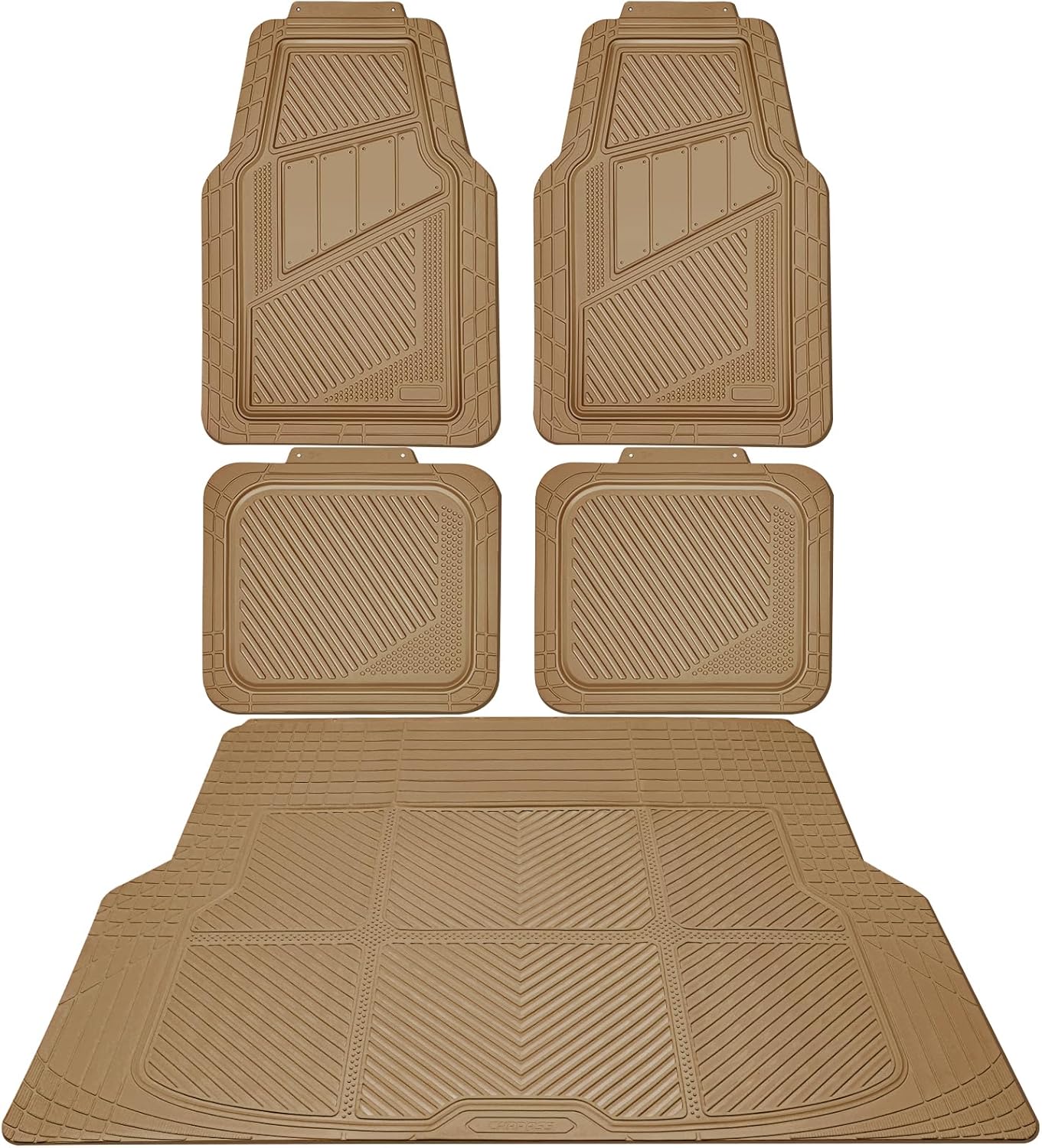 CAR PASS Heavy Duty Rubber Floor Mats for All Weather Protection