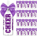 24 Pcs Cheerleader Gift Bulk Tumblers 14 oz Purple - Team Favor Set