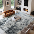 Area Rugs 8x10 Rug for Living Room - Washable Abstract Low Pile Rug