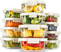 Simple Deluxe 12pc Glass Meal Prep Containers - Tempered Glass Lids