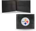 Rico Industries Men's Embroidered Leather Billfold Wallet - Team Logo