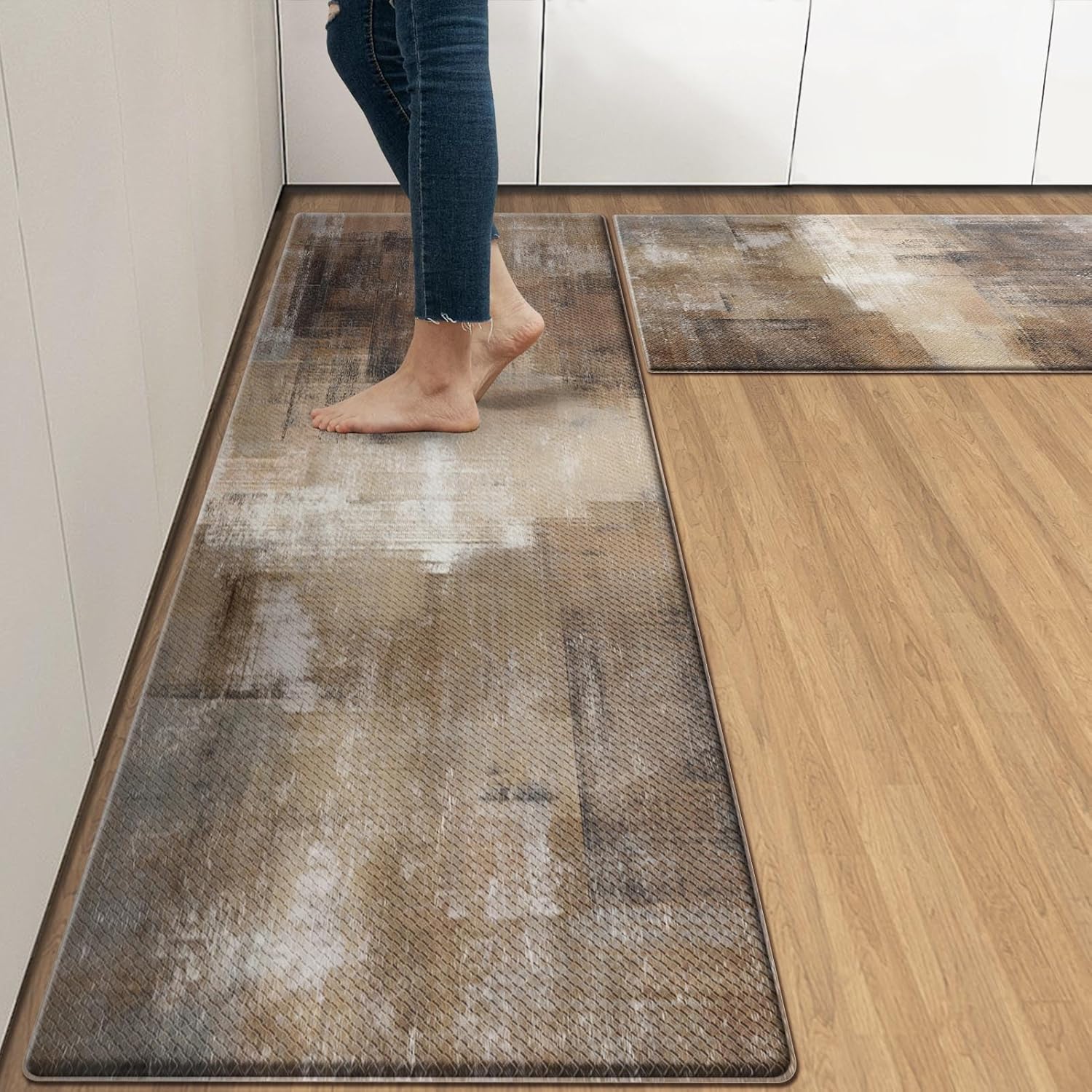 Anti-Fatigue Kitchen Rug Set of 2 for Comfort and Style