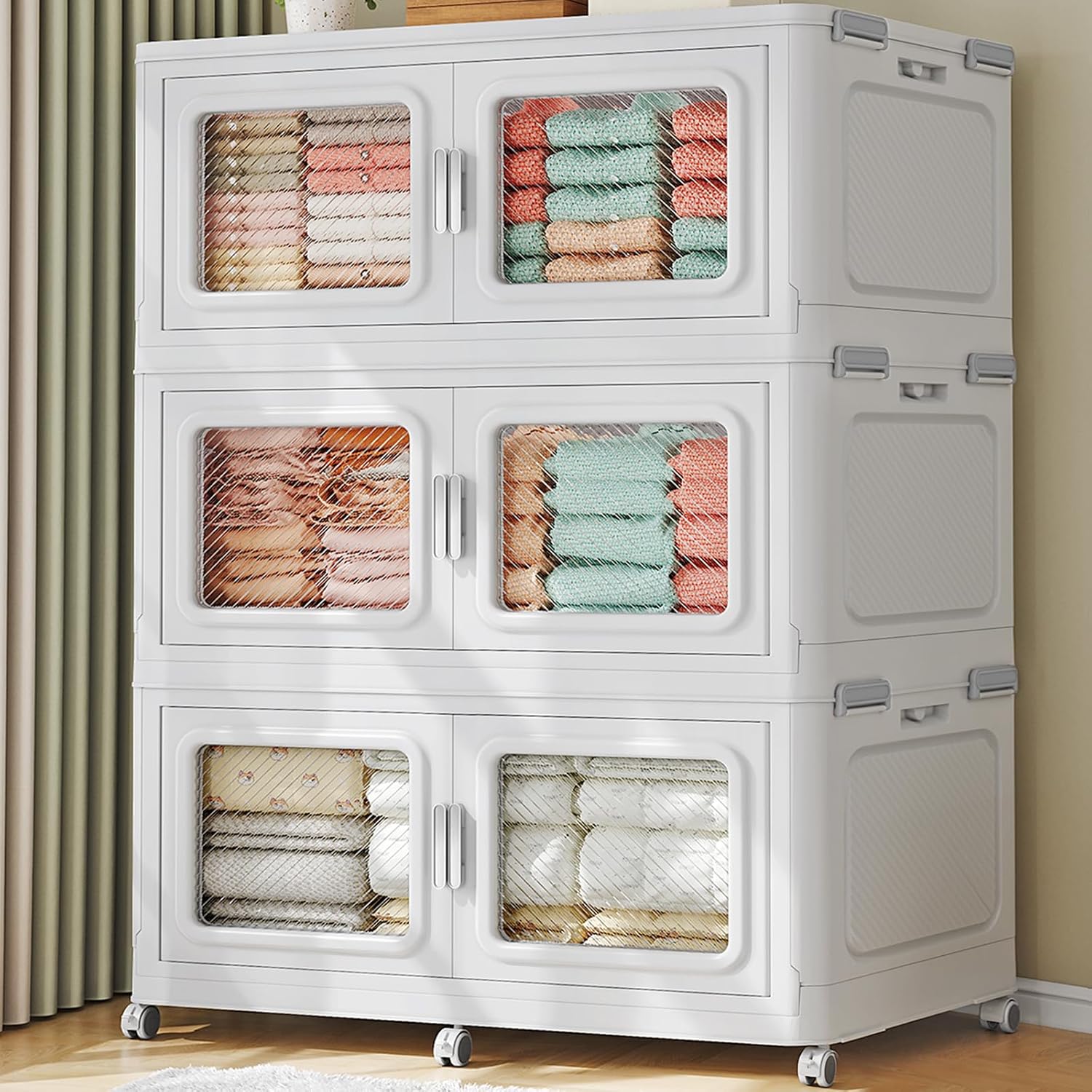 BROVIEW 660 Qt Stackable Storage Bin with Lid for Home Use