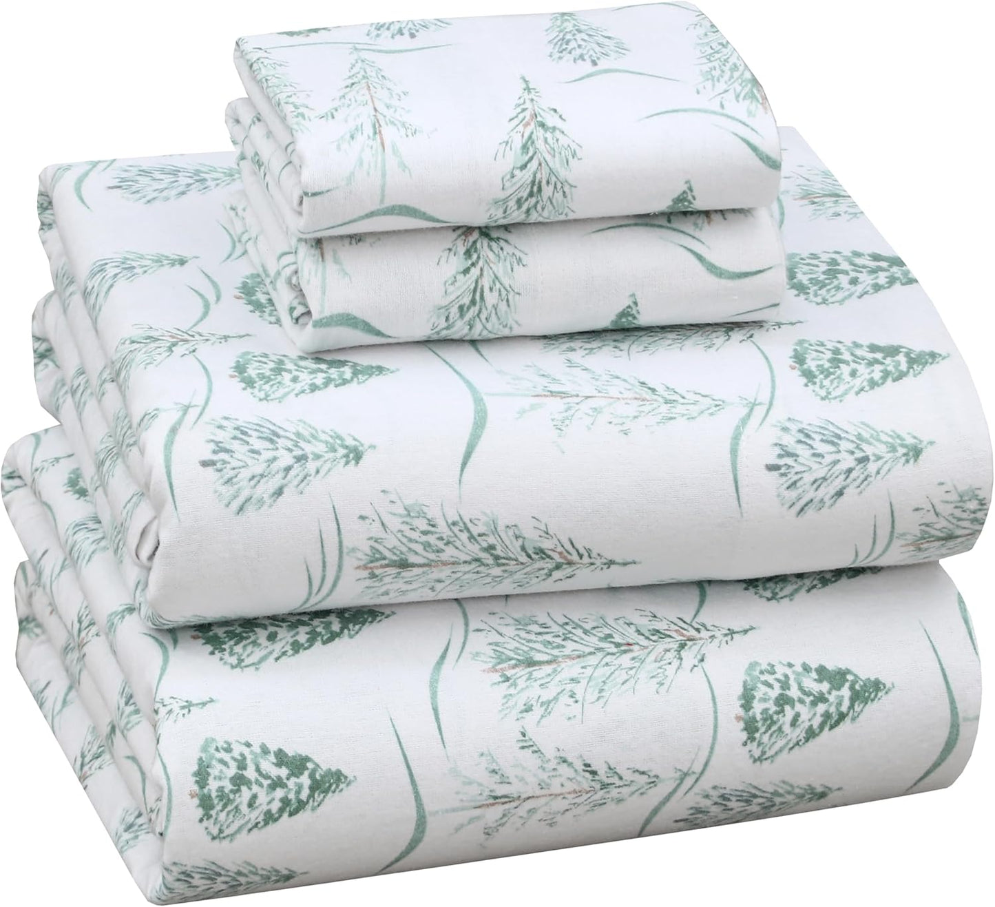 RUVANTI Flannel Sheets Full Size Set - Cozy Cotton Comfort