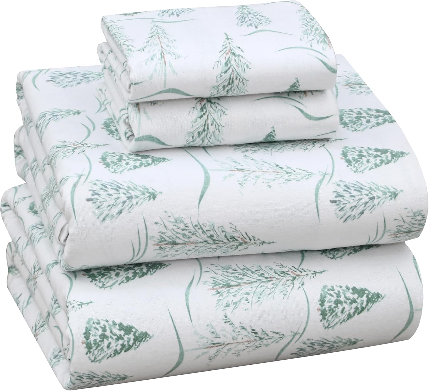 RUVANTI Flannel Sheets Full Size Set - Cozy Cotton Comfort