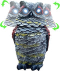 Solar Owl Decoys for Bird Control - Realistic Outdoor Decor