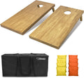 GoSports Regulation Size Wooden Cornhole Boards Set - Solid Wood