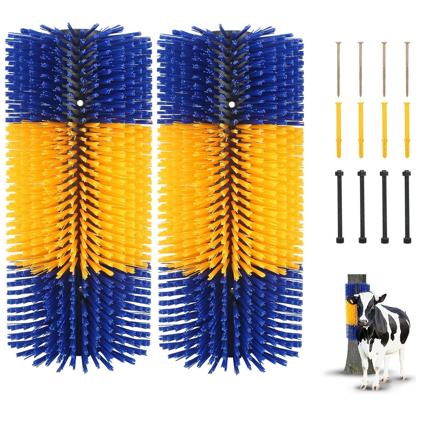 Professional Livestock Scratching Brush Set for Cows and Horses
