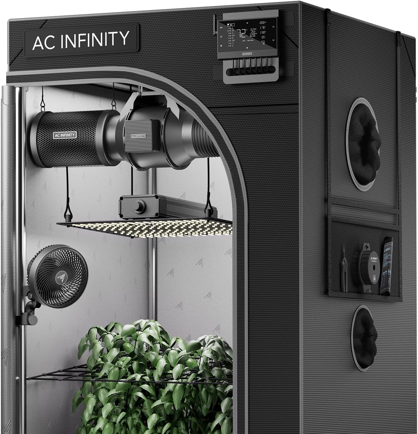 AC Infinity AI Grow System Compact 2x2 Plant Kit with AI Control