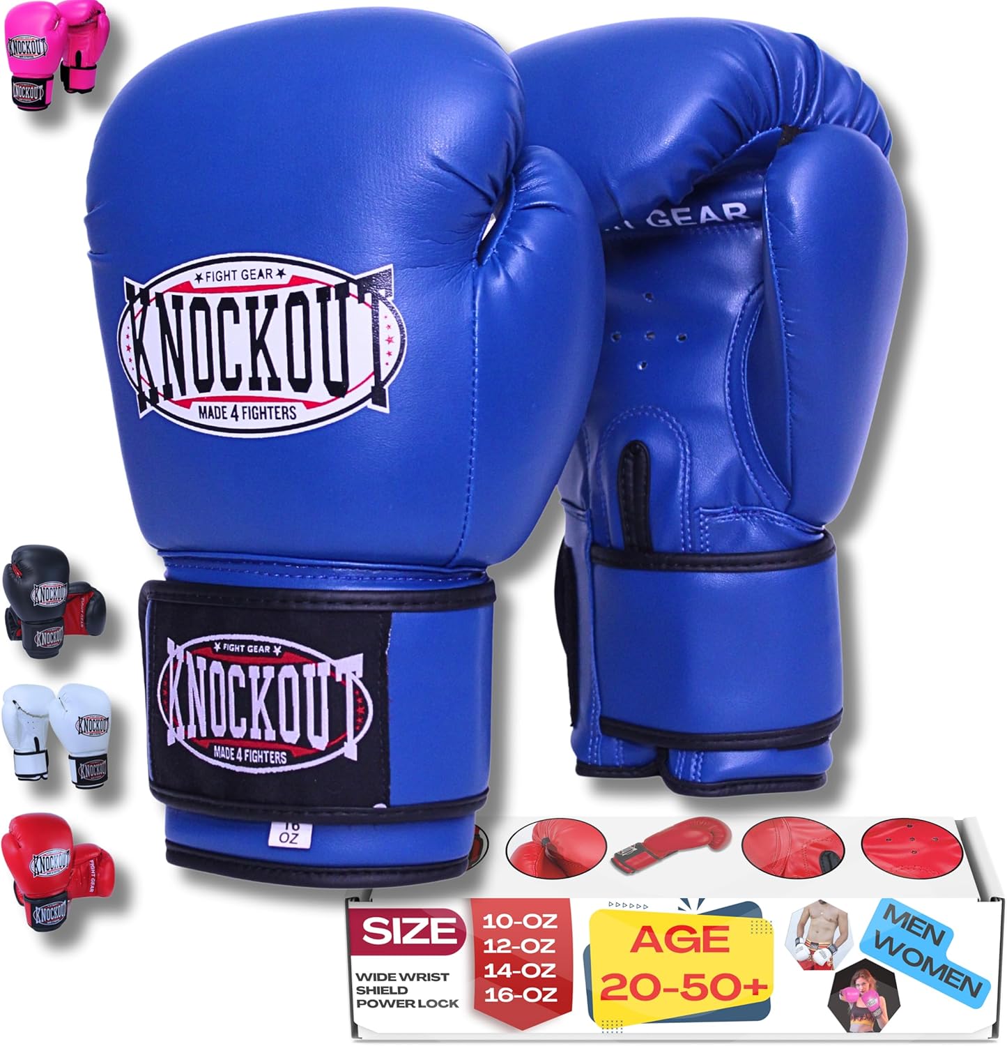 Pro Training Maya Hide Leather Boxing Gloves - Ultimate Wrist Support