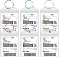 Waterproof Golf Luggage Tag Holders Set - 6 Pack