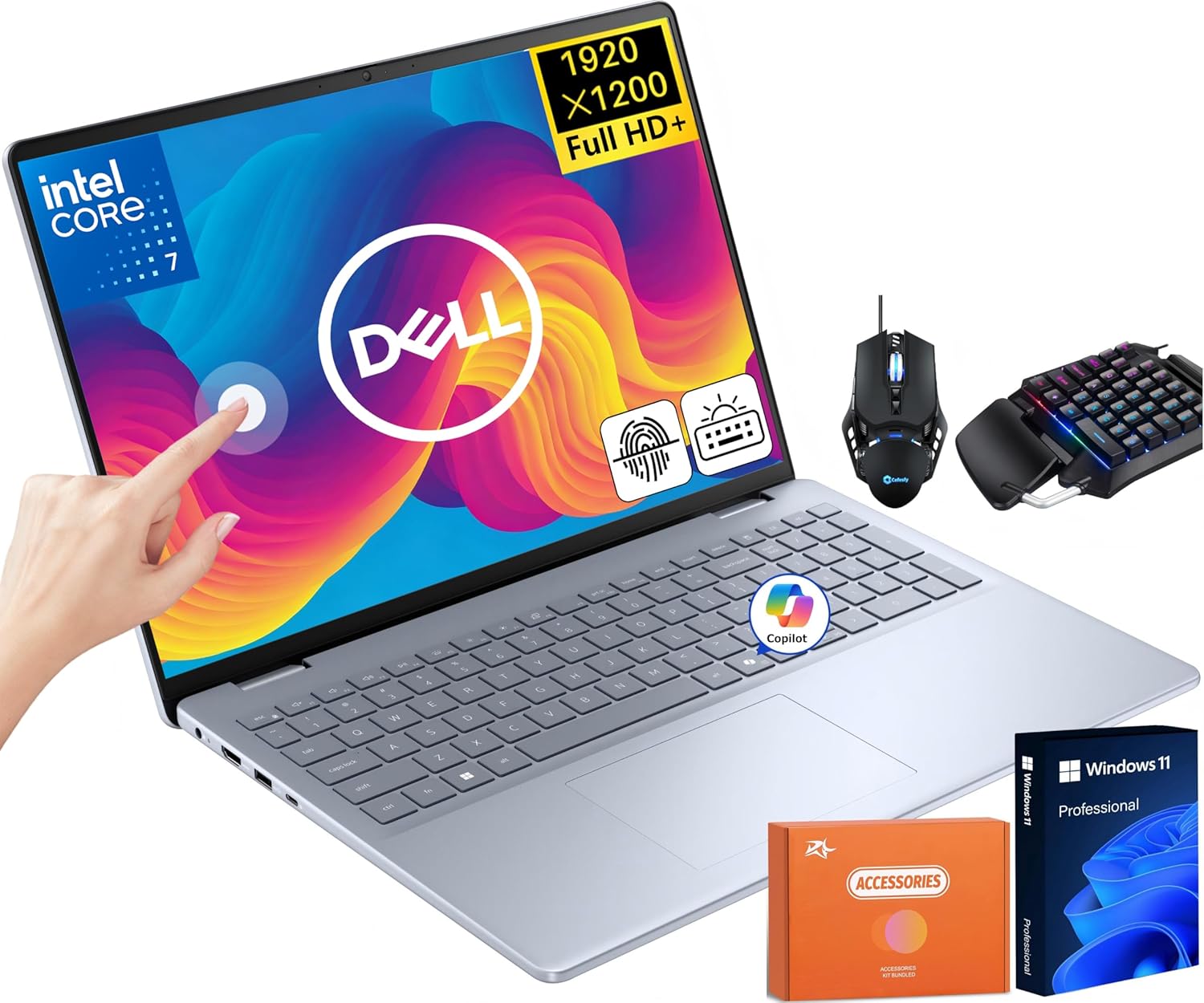 Dell Inspiron 16 Touchscreen Laptop for Business Performance