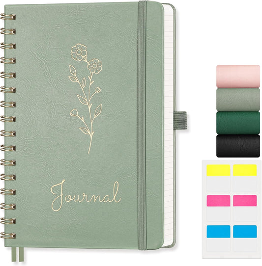 EMSHOI A5 Leather Graph Journal, 140 Pages 100 GSM - Ideal for Work & Engineering