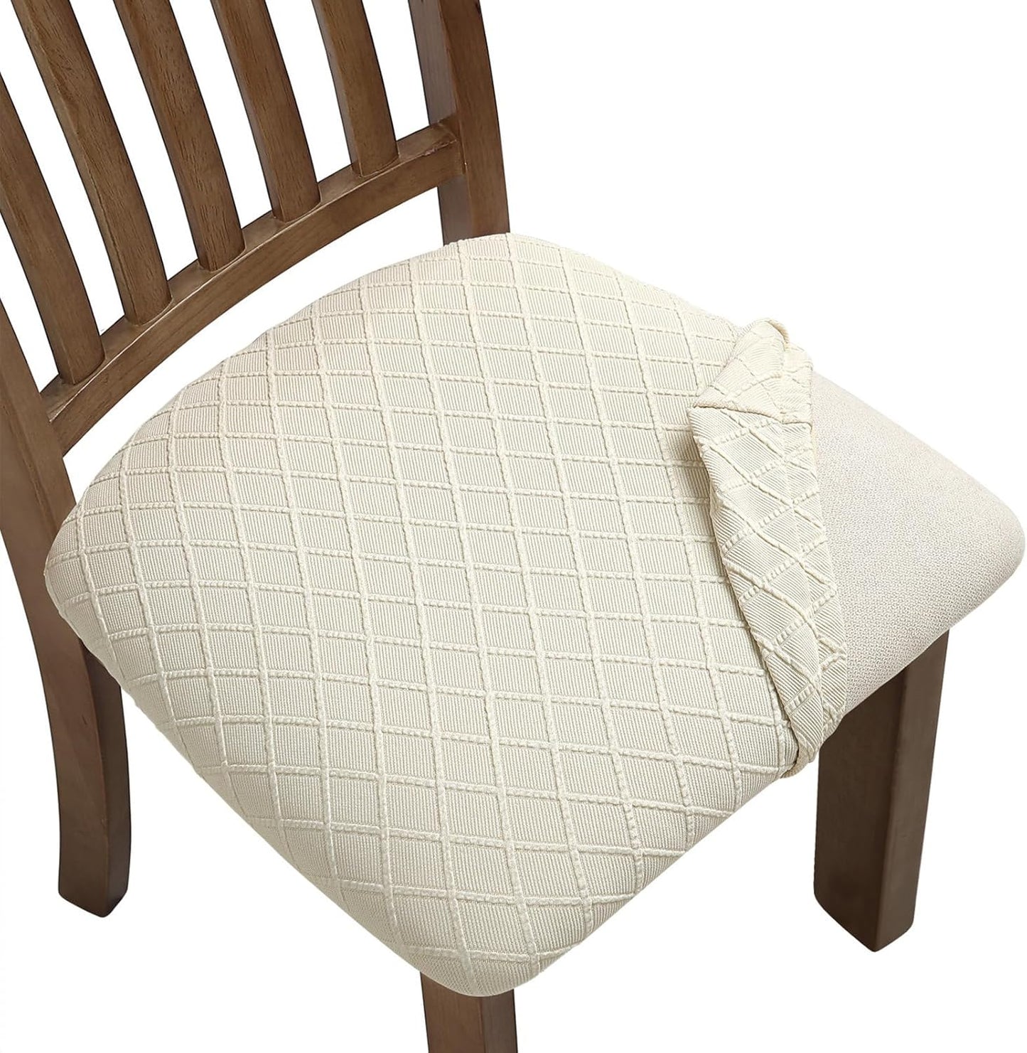Fuloon Stretch Chair Seat Covers for Dining Room Protection