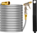 125ft Garden Hose with Adjustable Nozzle for Easy Watering