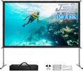 Portable 150 Outdoor Projector Screen - 3-Layer PVC for Movie Nights