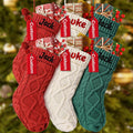 Personalized Christmas Stockings with Names - 18 in Knitted Set (6