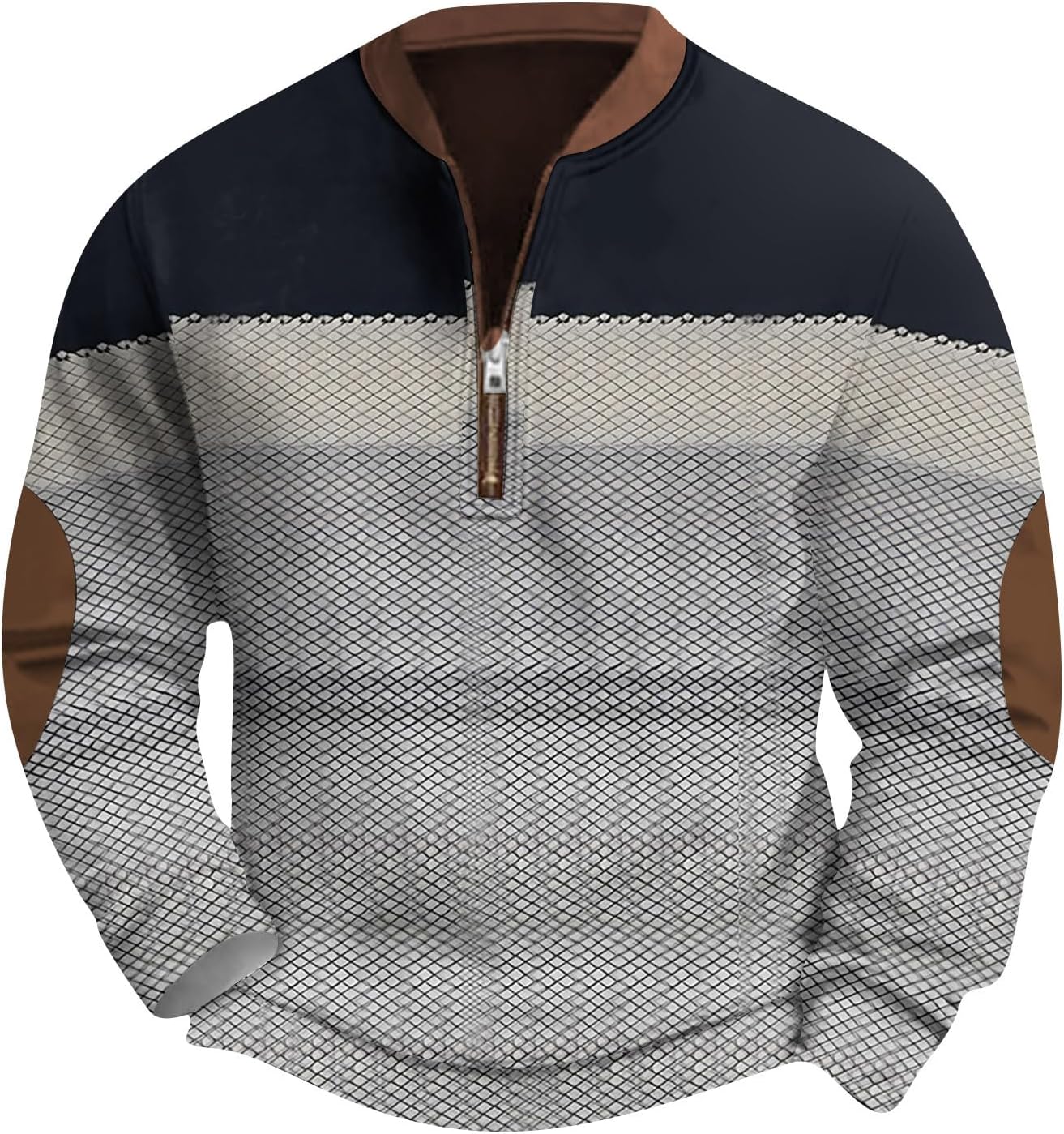 Vintage Thermal Quarter Zip Sweater