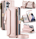 Crossbody Wallet Case Compatible with Samsung Galaxy Z Fold 5 - RFID