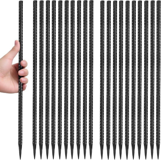 16 inches Rebar Stakes 24-Pack for Tent, Fence, and Landscaping