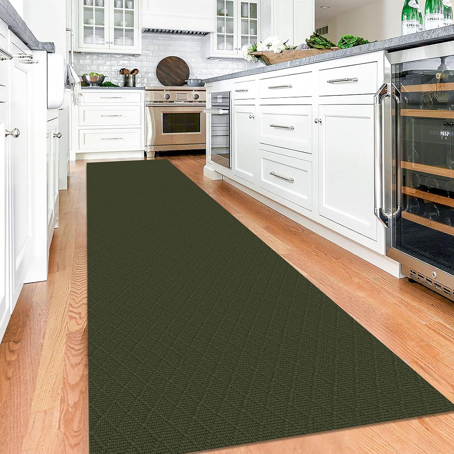 KOZYFLY 3x12 Ft Washable Runner Rug for Hallways and Kitchens