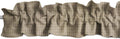 Faux Burlap Sleeve Topper Valance 120in x 9in - Wheat