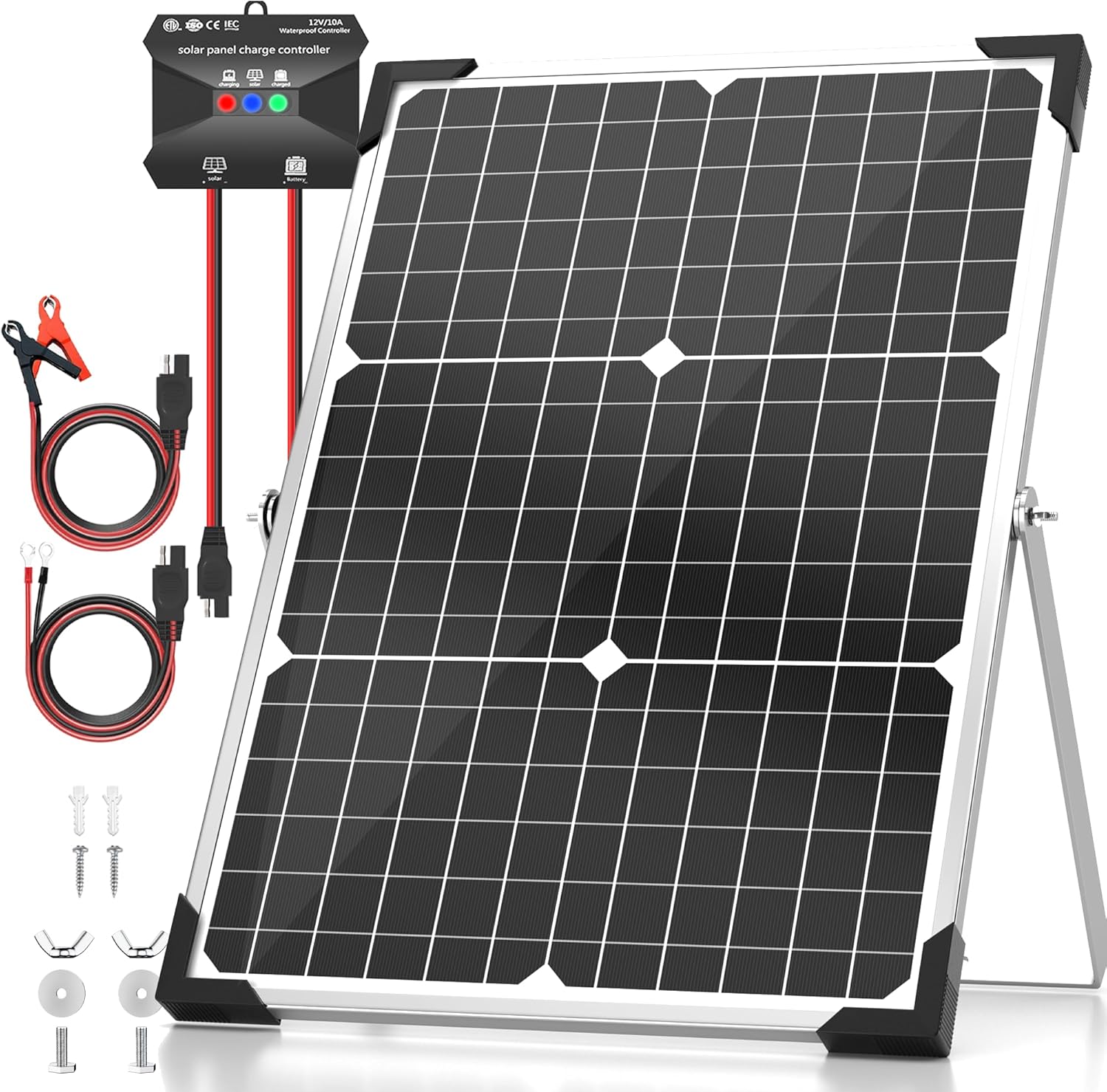 30W 12V Solar Panel Kit for Efficient Battery Charging Solutions