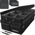 FORTEM Car Trunk Organizer 85L - Collapsible Multi Compartment Storage