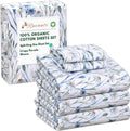 RUVANTI 100% Organic Cotton Split King Sheets - Crisp