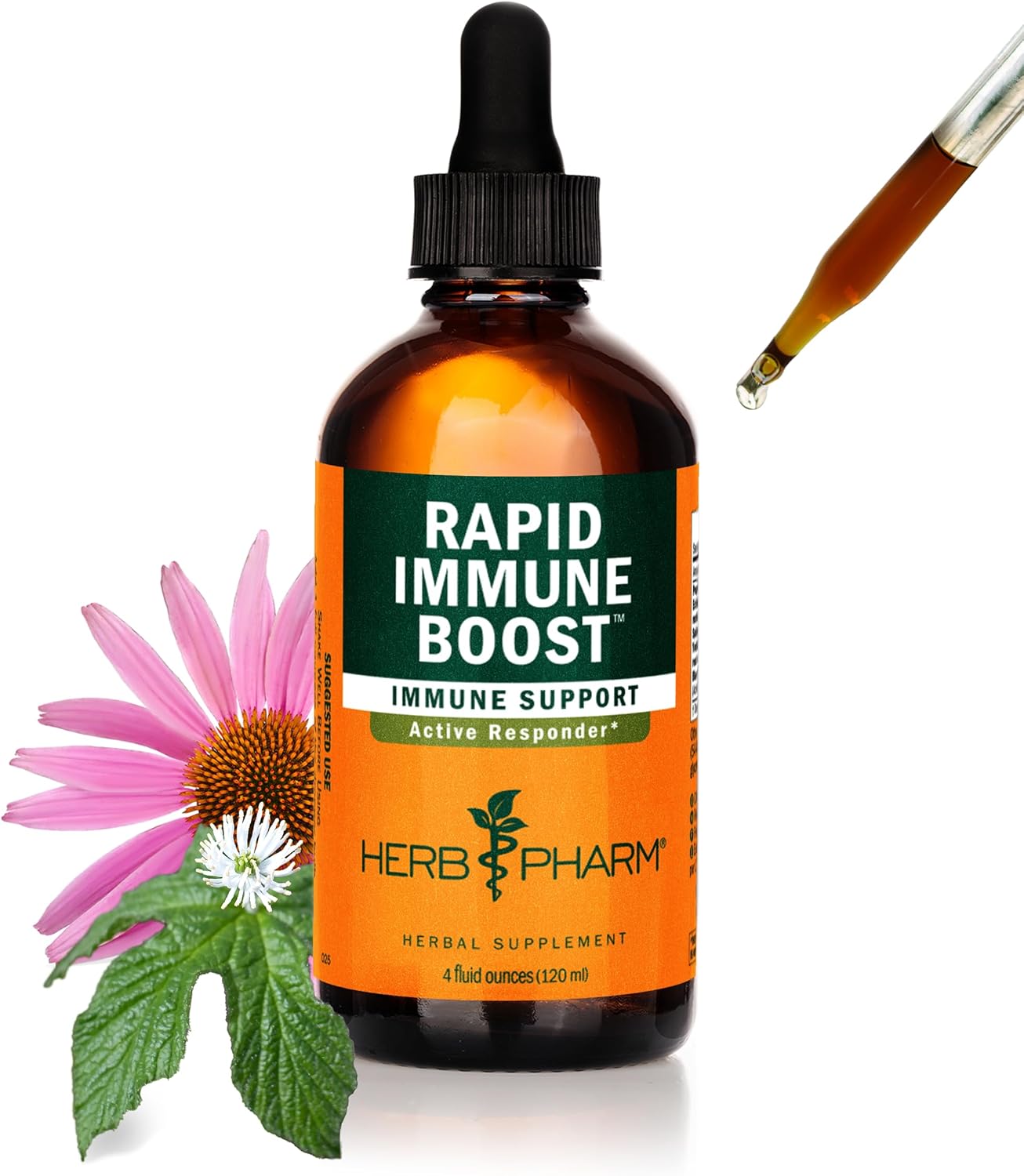 Organic Rapid Immune Boost Tincture for Adults with Echinacea