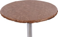 Heavy Duty Vinyl Round Fitted Tablecloth for Indoor and Outdoor