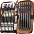 Nicpro Black Metal Mechanical Pencil Set 30PCS - Compact Artist Kit