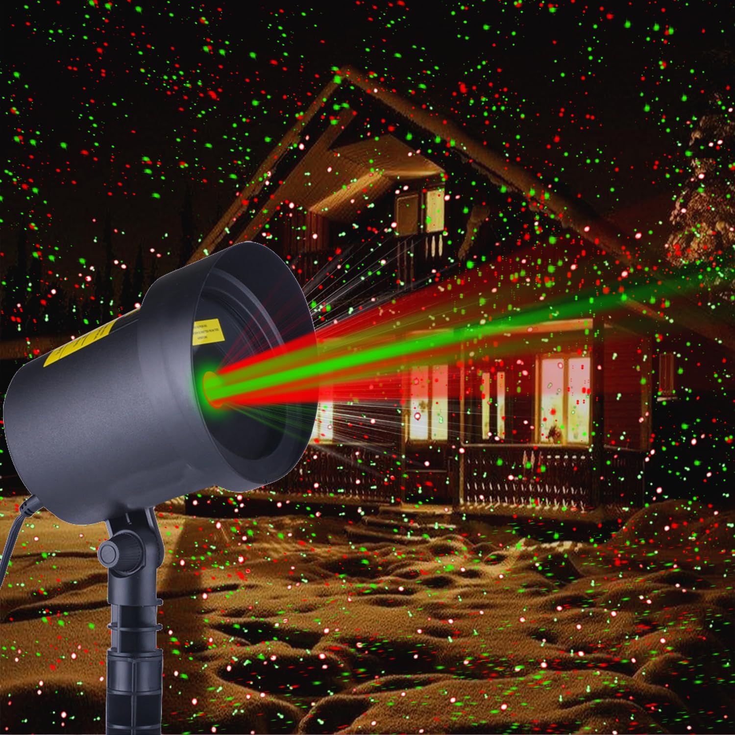 Fisca Laser Christmas Projector: Festive Star Lights