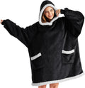 Bedsure Blanket Hoodie Sherpa Oversized Wearable Blanket - Cozy Warmth
