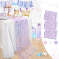 Mermaid Party Table Runner 25x120 in Purple Sequin - Sparkle Table