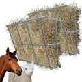 2Pcs Hay Feeder Goat 20 Gallon Multiple Sided Hay Rack - Wall Mount