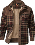 Mr.Stream Men's Outdoor Vintage Plaid Flannel Shirt Jacket - Warm It